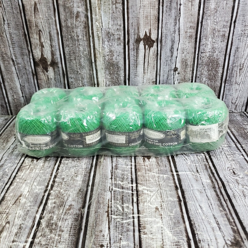 Sullivans Natural Soft 4 PLY Crochet Knitting Cotton Pack Of 50g Ball Green